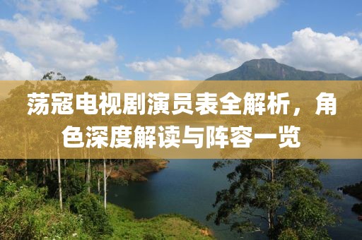 荡寇电视剧演员表全解析，角色深度解读与阵容一览