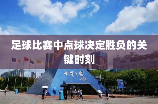 足球比赛中点球决定胜负的关键时刻