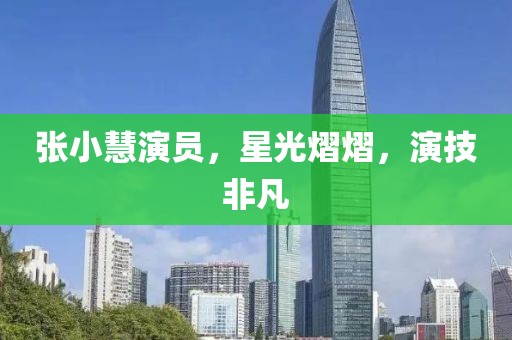 张小慧演员，星光熠熠，演技非凡