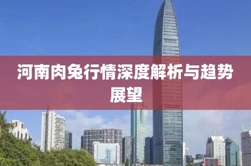 河南肉兔行情深度解析与趋势展望