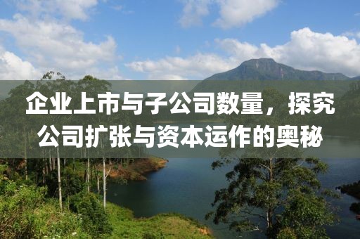 企业上市与子公司数量，探究公司扩张与资本运作的奥秘