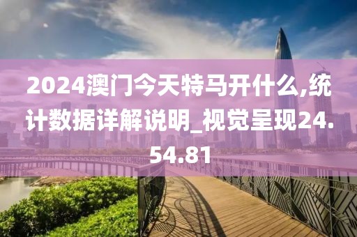 2024澳门今天特马开什么,统计数据详解说明_视觉呈现24.54.81