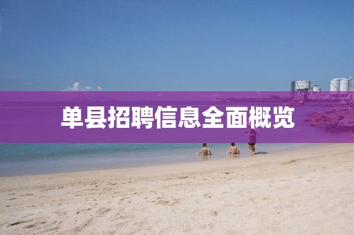 单县招聘信息全面概览