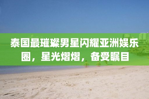 泰国最璀璨男星闪耀亚洲娱乐圈，星光熠熠，备受瞩目