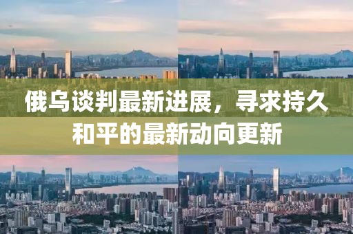 俄乌谈判最新进展，寻求持久和平的最新动向更新