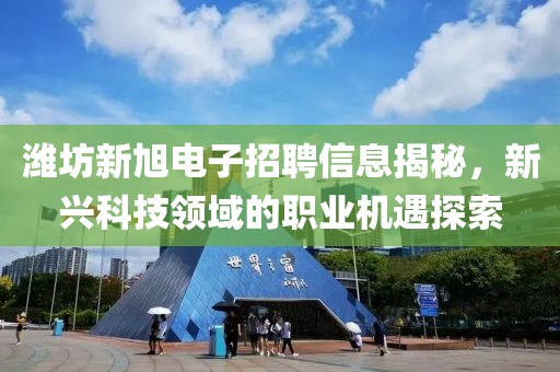 潍坊新旭电子招聘信息揭秘，新兴科技领域的职业机遇探索