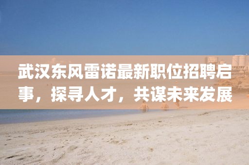 武汉东风雷诺最新职位招聘启事，探寻人才，共谋未来发展