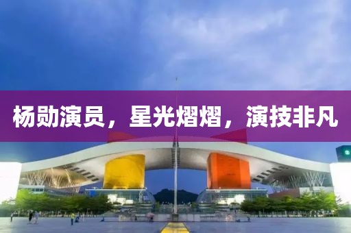 杨勋演员，星光熠熠，演技非凡
