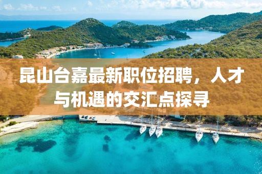 昆山台嘉最新职位招聘，人才与机遇的交汇点探寻