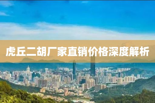 虎丘二胡厂家直销价格深度解析