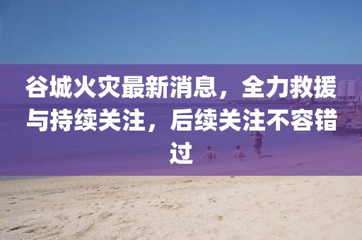 谷城火灾最新消息，全力救援与持续关注，后续关注不容错过