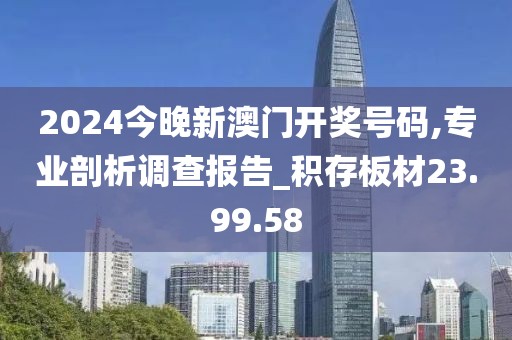2024今晚新澳门开奖号码,专业剖析调查报告_积存板材23.99.58
