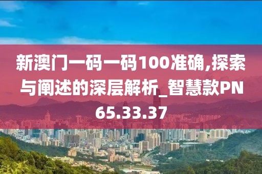 新澳门一码一码100准确,探索与阐述的深层解析_智慧款PN65.33.37