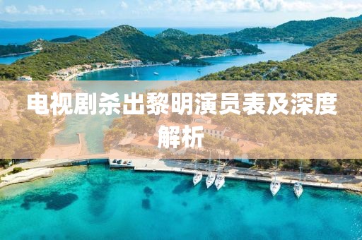 电视剧杀出黎明演员表及深度解析
