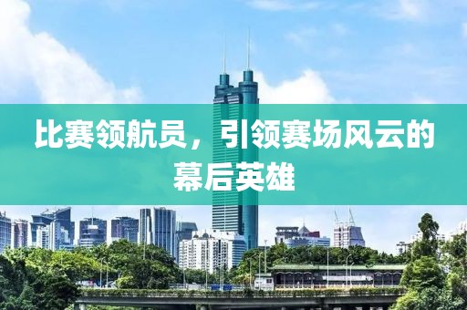 比赛领航员，引领赛场风云的幕后英雄
