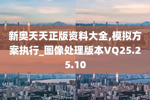 新奥天天正版资料大全,模拟方案执行_图像处理版本VQ25.25.10