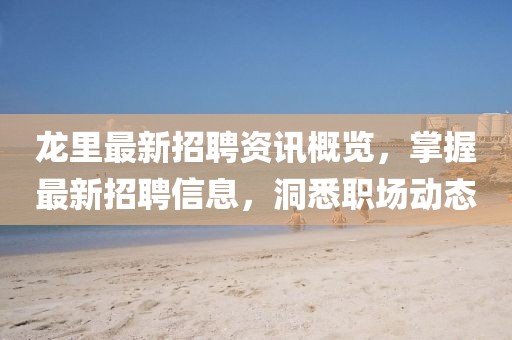 龙里最新招聘资讯概览，掌握最新招聘信息，洞悉职场动态