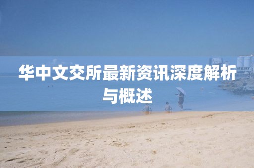 华中文交所最新资讯深度解析与概述