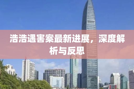 浩浩遇害案最新进展，深度解析与反思