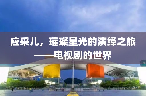 应采儿，璀璨星光的演绎之旅——电视剧的世界