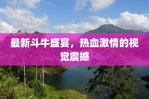 最新斗牛盛宴，热血激情的视觉震撼