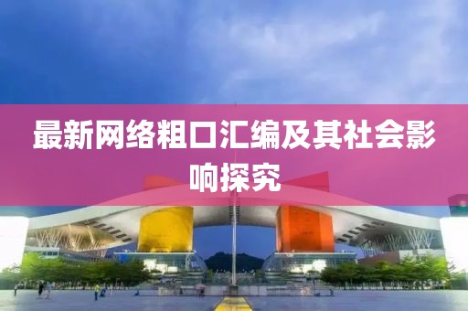 最新网络粗口汇编及其社会影响探究