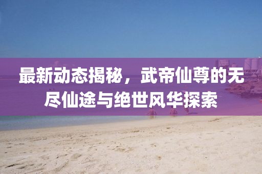 最新动态揭秘，武帝仙尊的无尽仙途与绝世风华探索