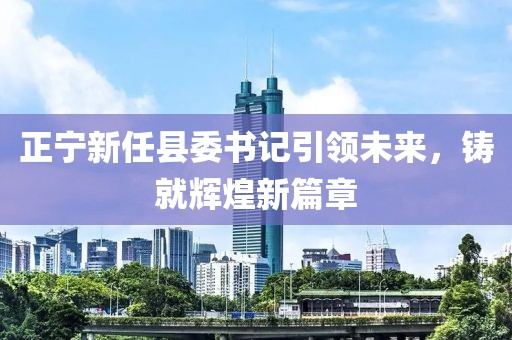 正宁新任县委书记引领未来，铸就辉煌新篇章
