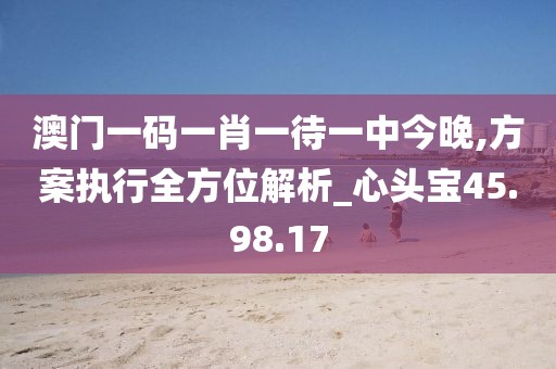 澳门一码一肖一待一中今晚,方案执行全方位解析_心头宝45.98.17