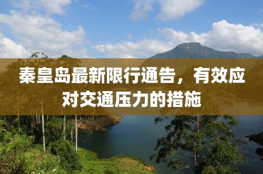 秦皇岛最新限行通告，有效应对交通压力的措施