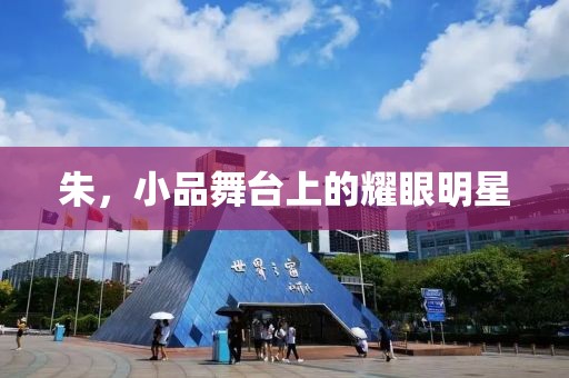 朱，小品舞台上的耀眼明星