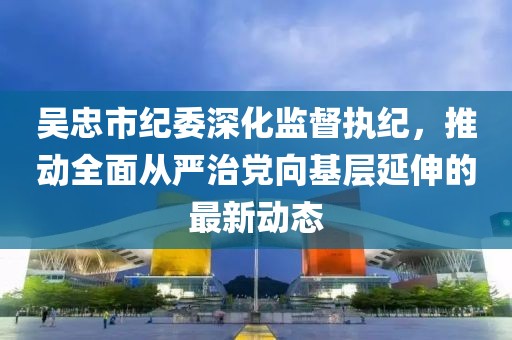 吴忠市纪委深化监督执纪，推动全面从严治党向基层延伸的最新动态