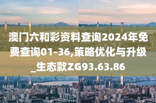 澳门六和彩资料查询2024年免费查询01-36,策略优化与升级_生态款ZG93.63.86