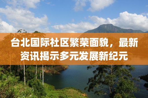 台北国际社区繁荣面貌，最新资讯揭示多元发展新纪元