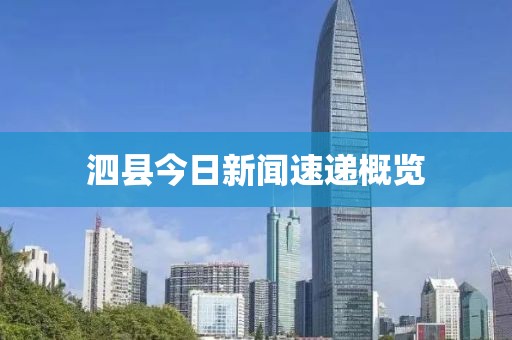 泗县今日新闻速递概览