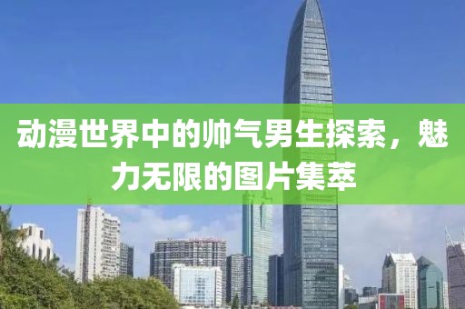 动漫世界中的帅气男生探索，魅力无限的图片集萃