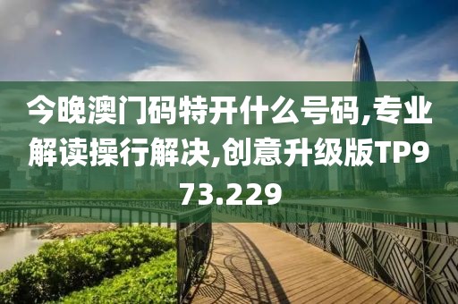 今晚澳门码特开什么号码,专业解读操行解决,创意升级版TP973.229