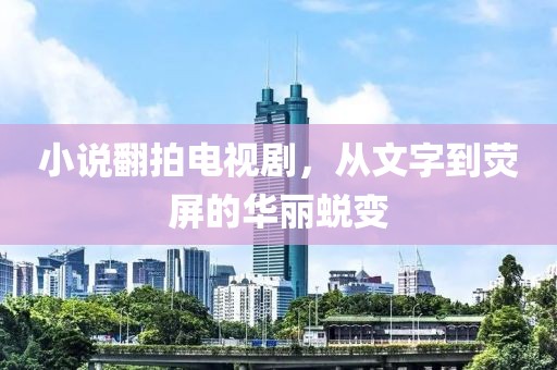 小说翻拍电视剧，从文字到荧屏的华丽蜕变