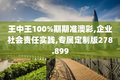 王中王100%期期准澳彩,企业社会责任实践,专属定制版278.899
