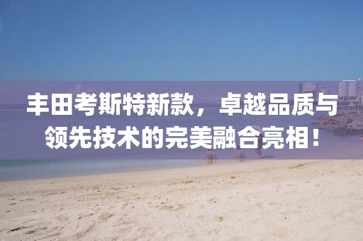 丰田考斯特新款，卓越品质与领先技术的完美融合亮相！
