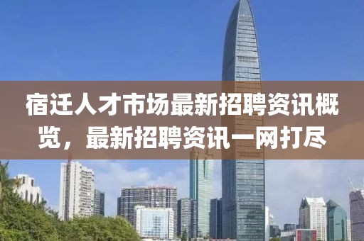 宿迁人才市场最新招聘资讯概览，最新招聘资讯一网打尽