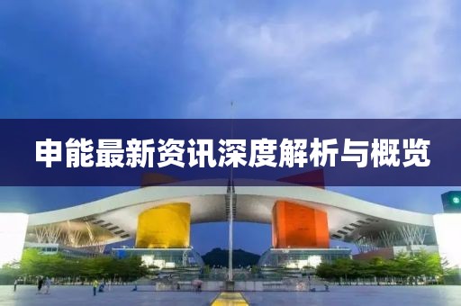 申能最新资讯深度解析与概览