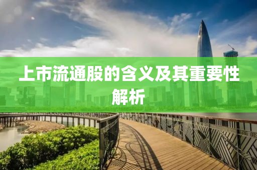 上市流通股的含义及其重要性解析