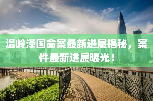 温岭泽国命案最新进展揭秘，案件最新进展曝光！