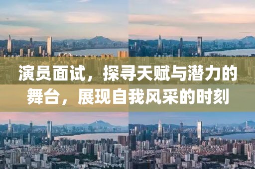 演员面试，探寻天赋与潜力的舞台，展现自我风采的时刻