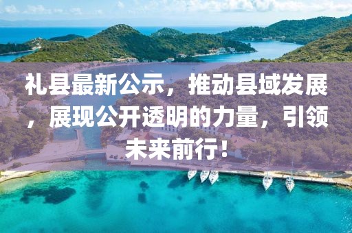 礼县最新公示，推动县域发展，展现公开透明的力量，引领未来前行！
