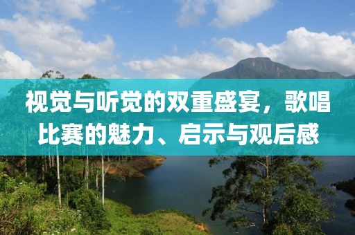 视觉与听觉的双重盛宴，歌唱比赛的魅力、启示与观后感
