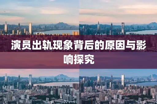 演员出轨现象背后的原因与影响探究