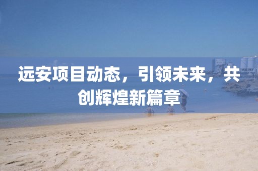远安项目动态，引领未来，共创辉煌新篇章