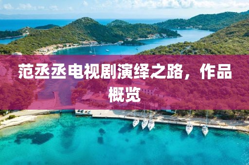 范丞丞电视剧演绎之路，作品概览